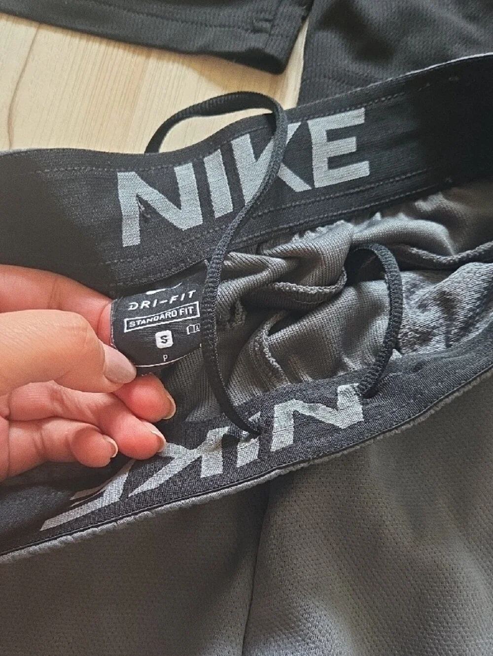 adidas, Nike, Puma Black, Grey, Blue Athletic Shorts with White Logo